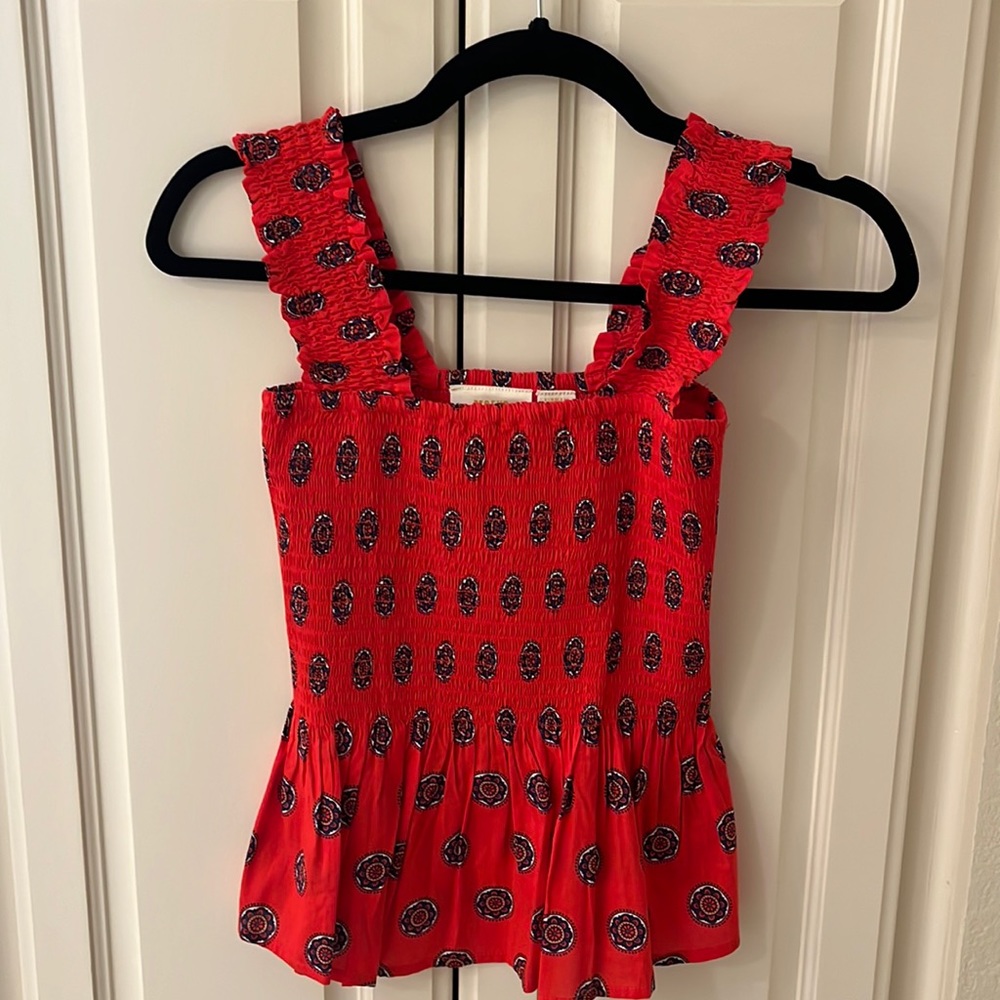 Maeve by Anthropologie red blouse